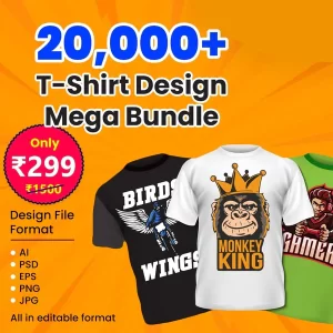 20000+ T-SHIRT DESIGN MEGA BUNDLE
