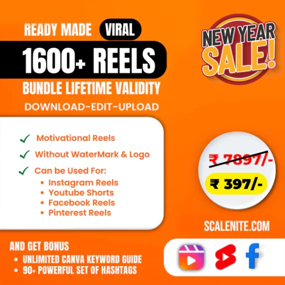 1600+ Ready To Use Viral Reels Bundle