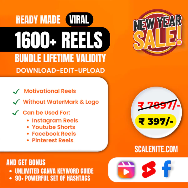 1600+ Ready To Use Viral Reels Bundle
