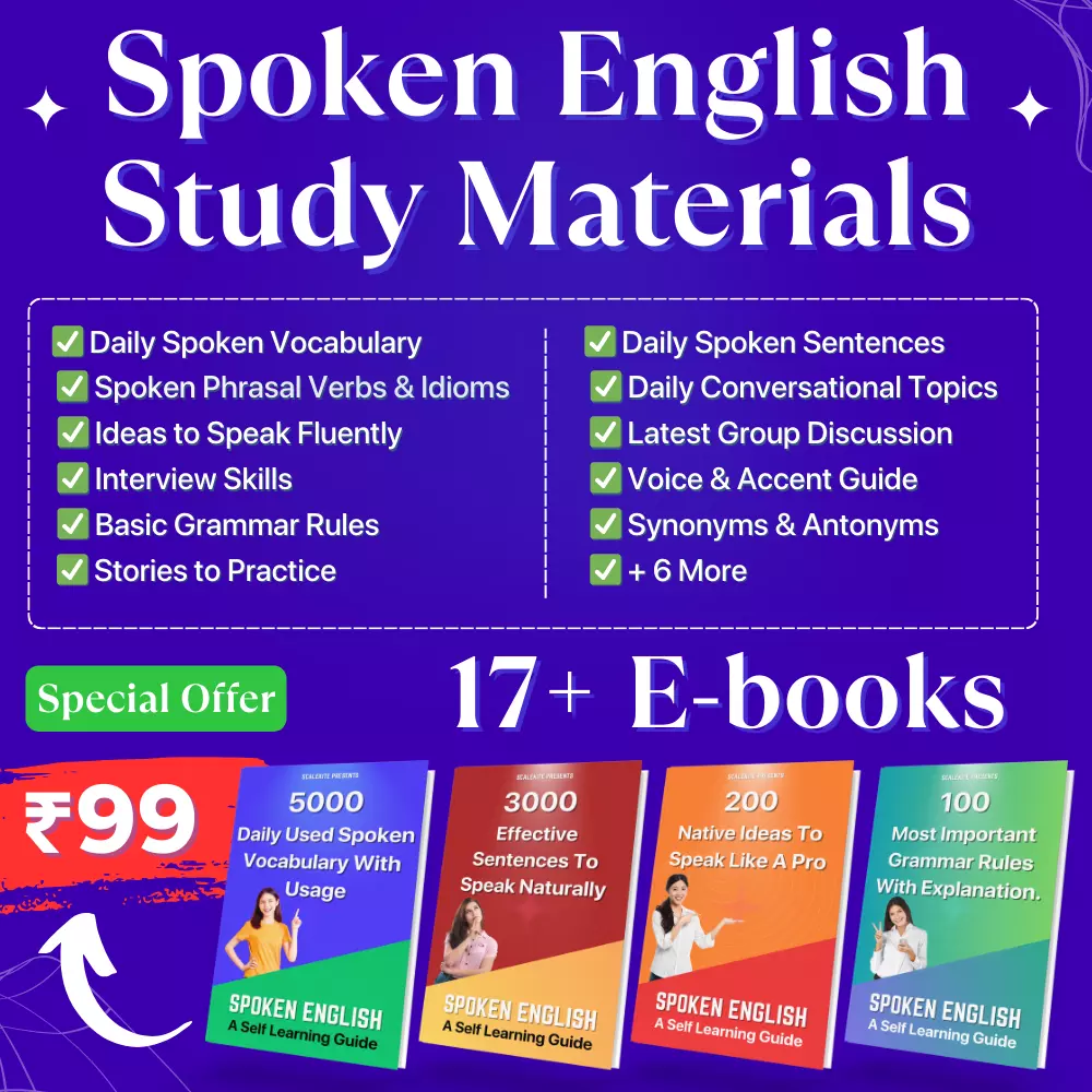 17+ Spoken English E-books Bundle